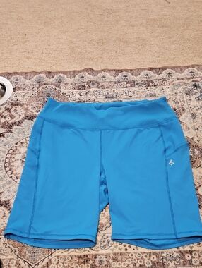 torrid Bright Blue Mid‑Length Bike Shorts